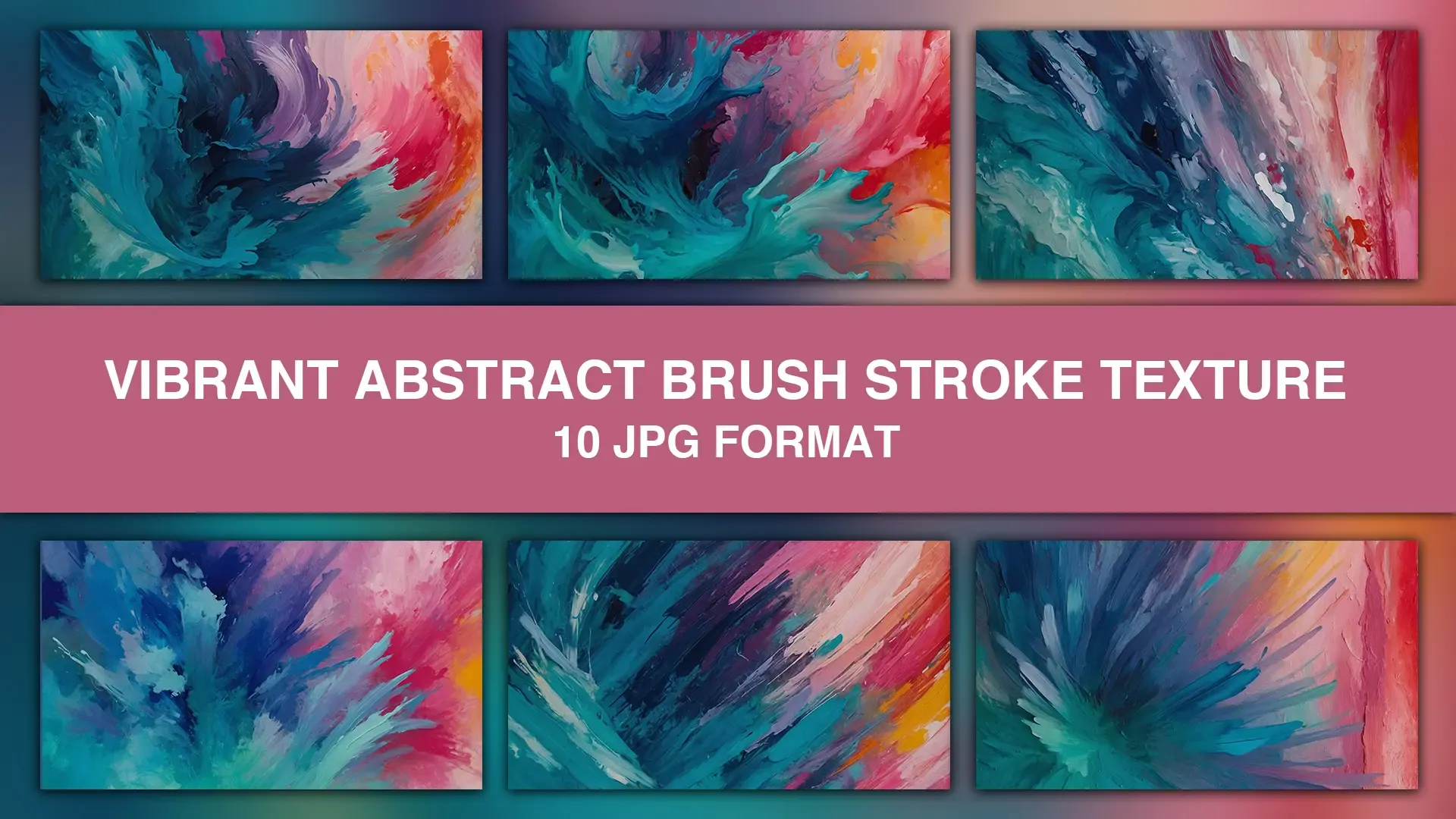 Vibrant Abstract Brush Stroke Texture Background Images Pack